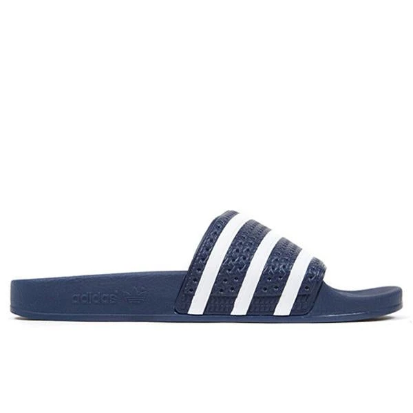 Adidas Originals Adilette Slides - Adi Blue 3 Adidas Originals Adilette Slides - Adi Blue