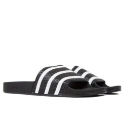 Adidas Originals Adilette Slides - Core Black -Birkenstock Store adidas originals adilette slides core black 2