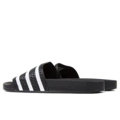 Adidas Originals Adilette Slides - Core Black -Birkenstock Store adidas originals adilette slides core black 3