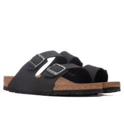 Birkenstock Wide Arizona Vegan Birkibuc - Black -Birkenstock Store birkenstock arizona vegan birkibuc black 1019115 06 11 2021 01 2