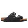 Birkenstock Narrow Arizona Vegan Birkibuc - Black -Birkenstock Store birkenstock women s arizona vegan birkibuc black 1019057 06 11 2021 01