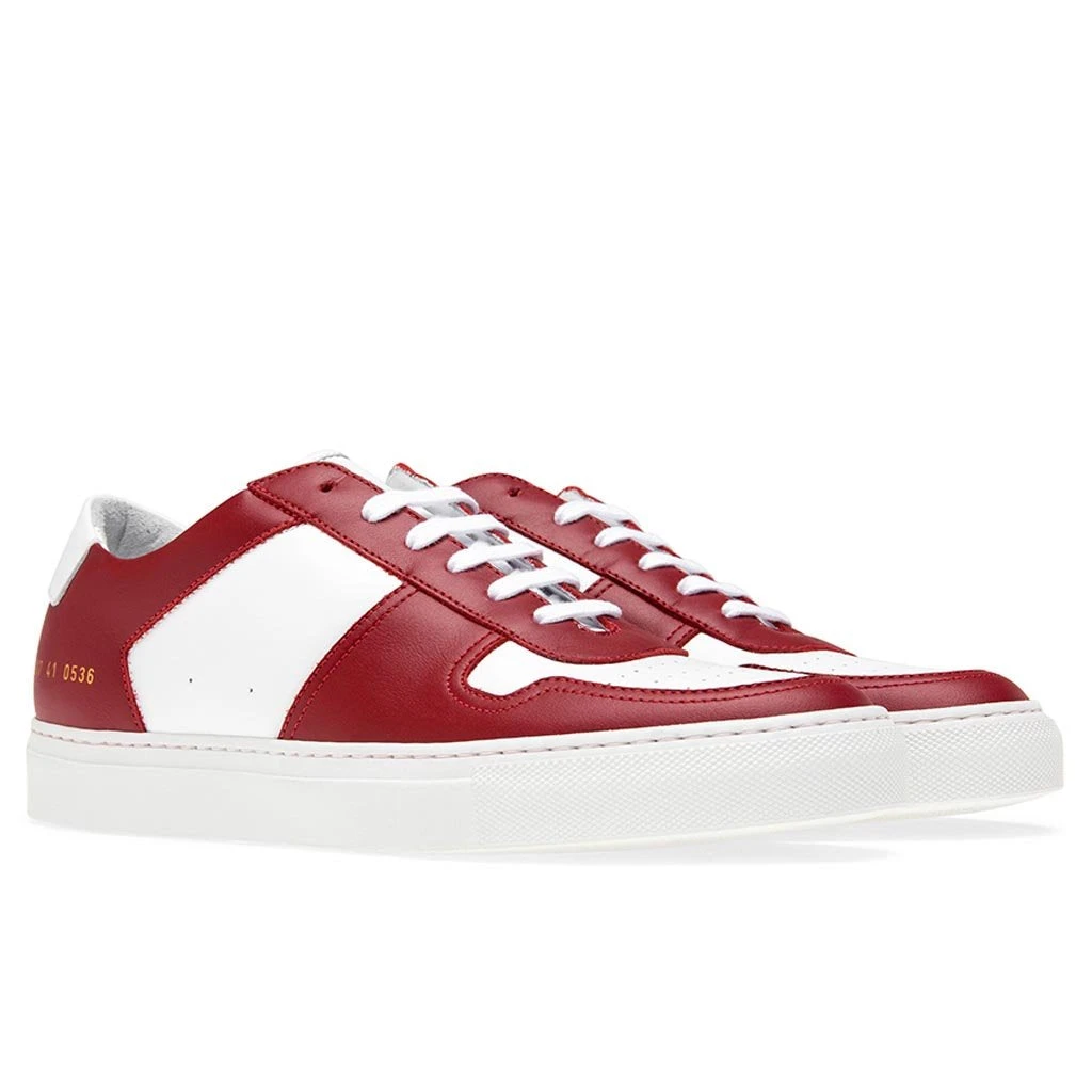 Common Projects Bball Low Duo Tone - White/Red 4 Common Projects Bball Low Duo Tone - White/Red - Image 2