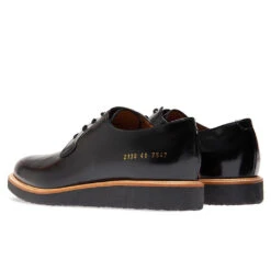 Common Projects Derby Shine - Black -Birkenstock Store common projects derby shine black 3