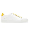 Common Projects Retro Low Glossy - White/Yellow 1 Common Projects Retro Low Glossy - White/Yellow -Birkenstock Store common projects retro low glossy whiteyellow