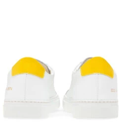 Common Projects Retro Low Glossy - White/Yellow -Birkenstock Store common projects retro low glossy whiteyellow 4
