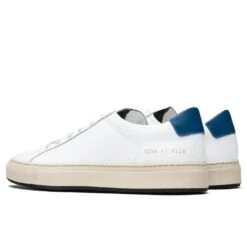 Common Projects Retro Low Special Edition - White/Navy -Birkenstock Store common projects retro low special edition whitenavy 3