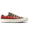 Converse X Comme Des Garcons PLAY All Star Chuck '70 Ox "Multi Heart" - Khaki 1 Converse X Comme Des Garcons PLAY All Star Chuck '70 Ox "Multi Heart" - Khaki -Birkenstock Store converse x comme des garcons play all star chuck 70 ox multi heart khaki