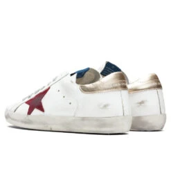 Golden Goose Super-Star Sneakers - White/Dark Red/Platinum -Birkenstock Store golden goose superstar whitedark redplatinum 3