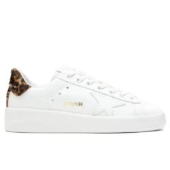 Golden Goose Women's Pure Star - White/Brown Leopard