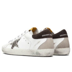 Golden Goose Women's Super-Star Sneakers - White/Black/Zebra/Coffee -Birkenstock Store golden goose womens superstar whiteblackzebracoffee 3