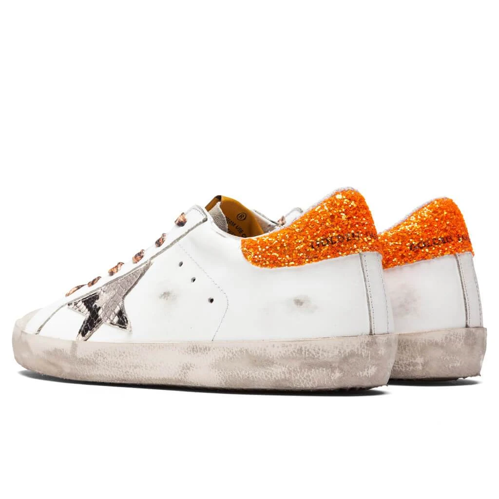 Golden Goose Women's Super-Star Sneakers - White/Rock Snake/Orange 5 Golden Goose Women's Super-Star Sneakers - White/Rock Snake/Orange - Image 3