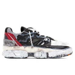 Maison Margiela Fusion Sneaker Low Top In Black/White/Red