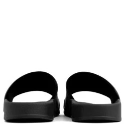 Palm Angels Pool Slide - Black/White -Birkenstock Store palm angels pool slide blackwhite 4